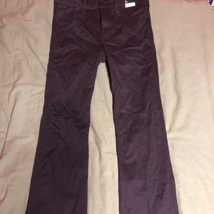 Long maroon pants